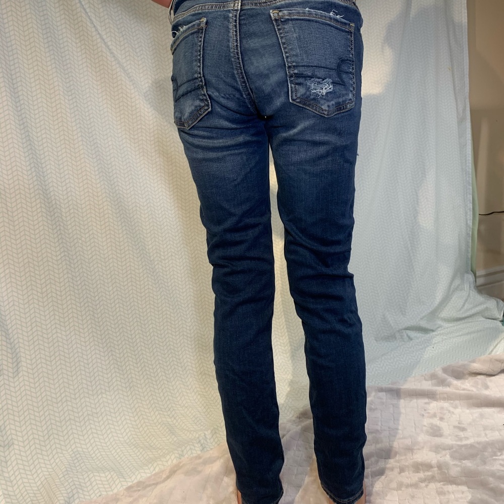 American Eagle Women’s • Skinny Distressed Jeans 0 - Picture 6 of 8